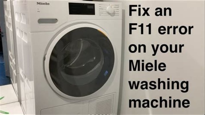 What does F11 mean on a washing machine?