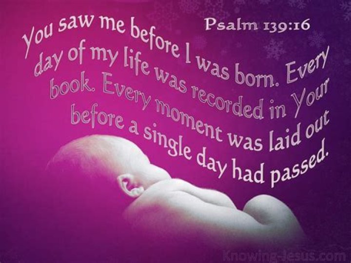 What does Psalm 139 say?