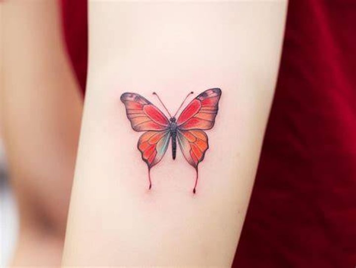 What does red butterfly tattoo mean?