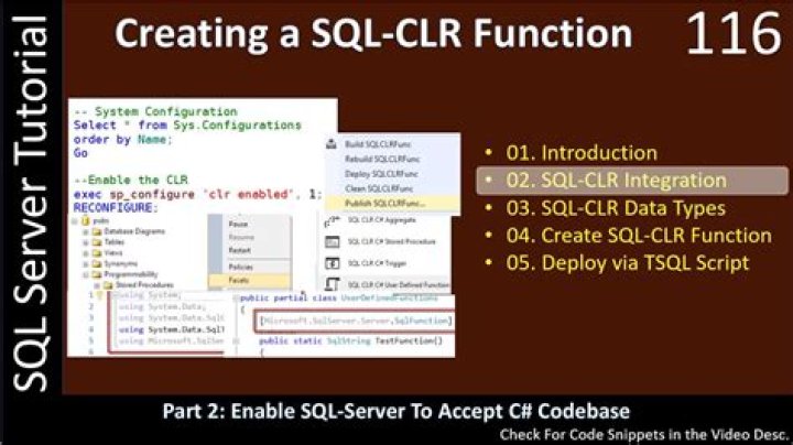 What does SQL CLR do?