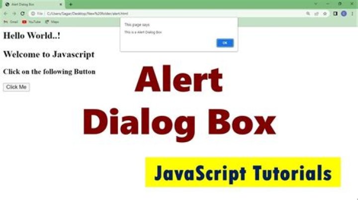 What does the alert() method do in JavaScript?