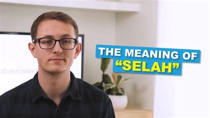 What does the Hebrew word Selah?