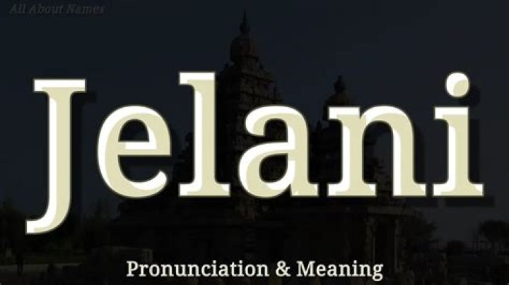 What does the last name Jelani mean?