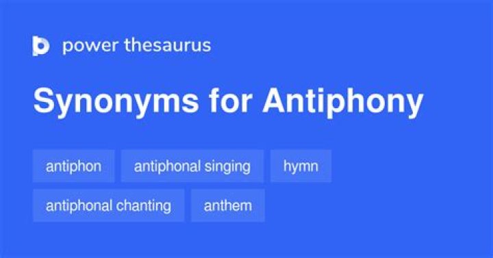 What does word antiphon mean?