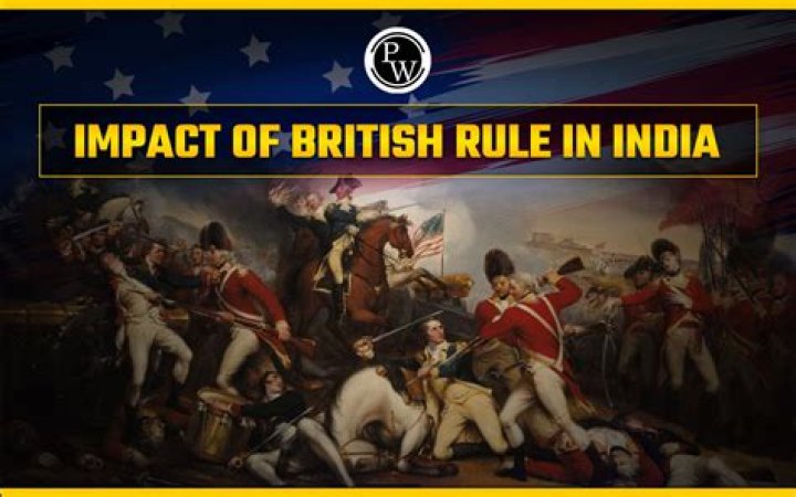 What effect did British rule in India?