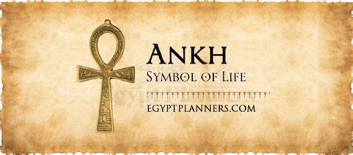 What Egyptian god is associated with the ankh?