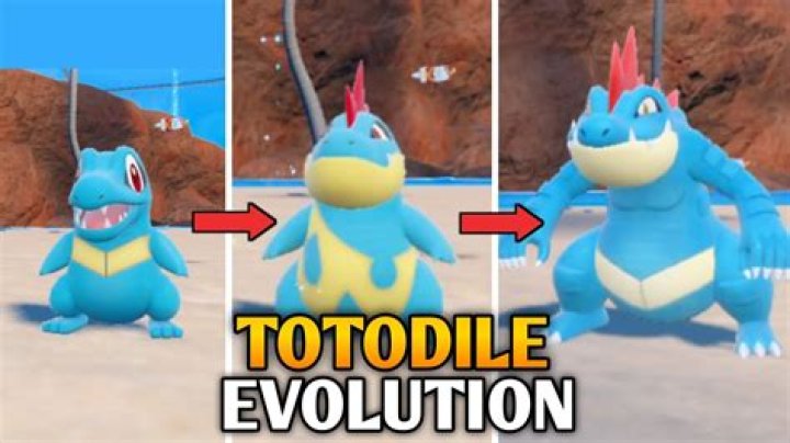 What episode does Totodile evolve?