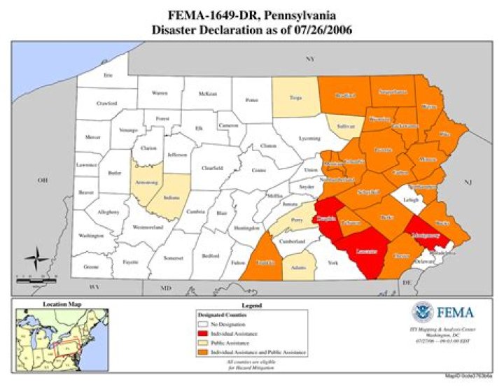What FEMA Region is Pennsylvania?