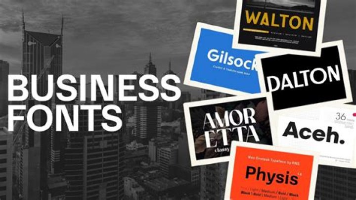What font is most professional?