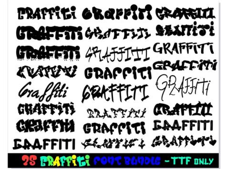What font looks like graffiti?