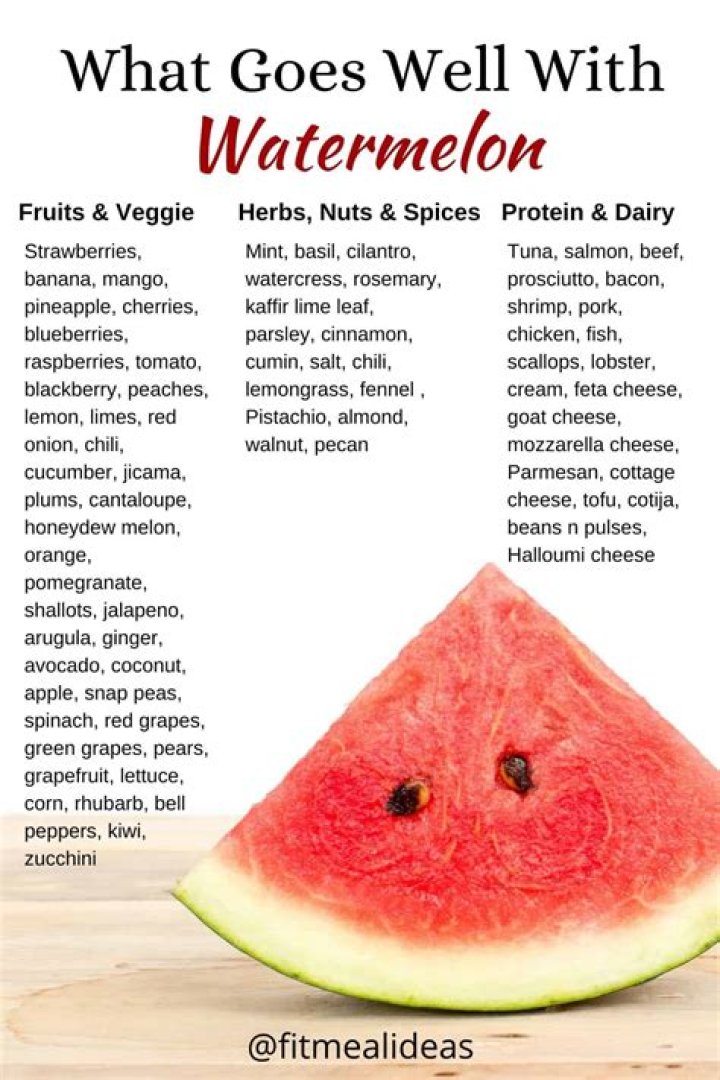 What fruit goes well with melon?