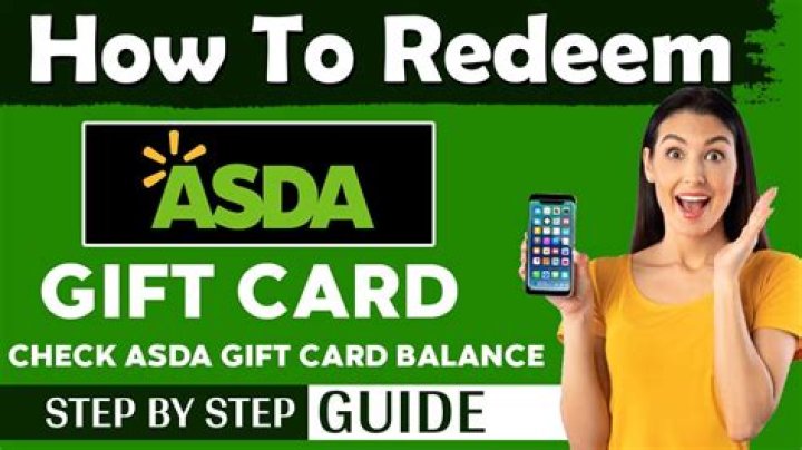 What gift cards do Asda accept?