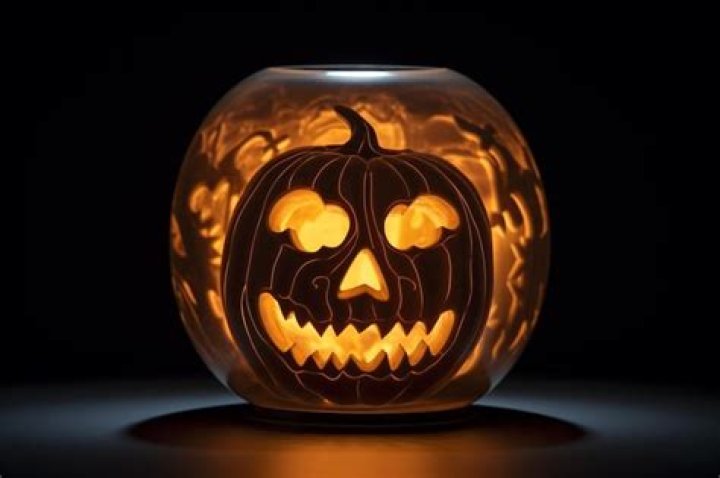What gives the best light from inside the jack o lantern?