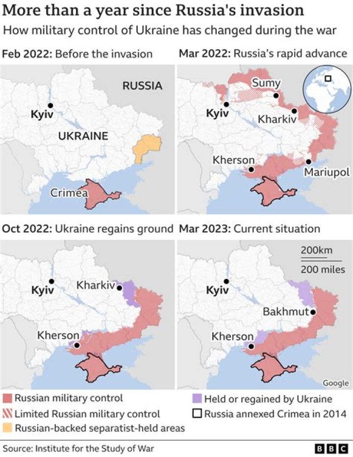 What happened in eastern Ukraine in 2014?