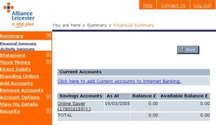What happened to Alliance and Leicester accounts?