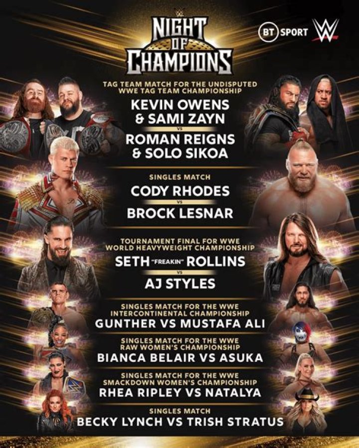 What happened to Sting at Night of Champions?