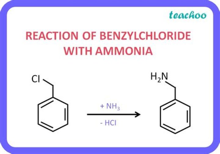 What happens when benzoyl chloride reacts with ammonia?