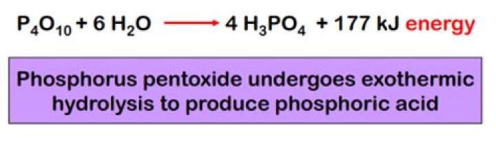 What happens when HNO3 is added to p4o10?