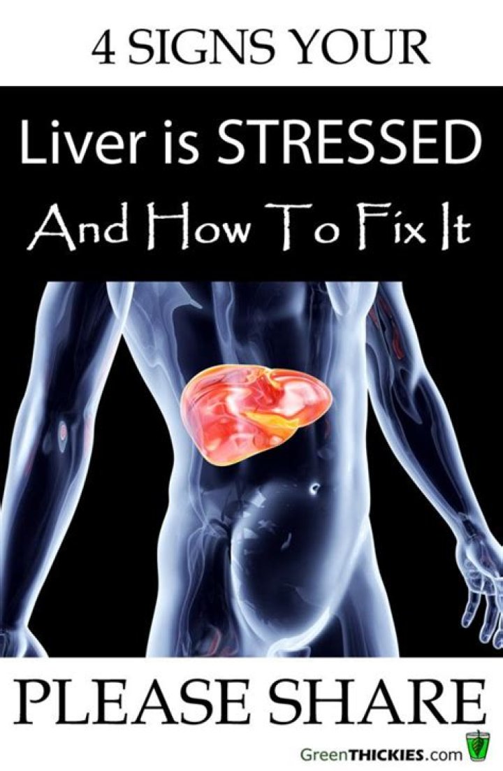 What happens when your liver is stressed?