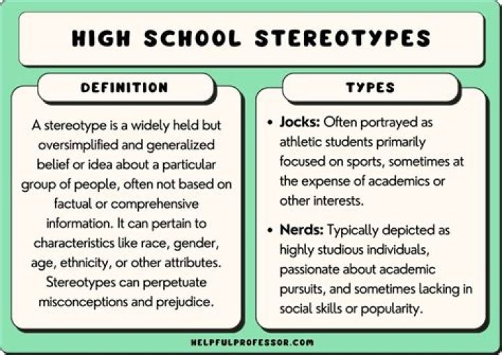 What high school stereotypes are there?