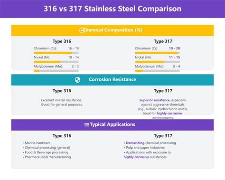 What is 317 stainless steel used for?