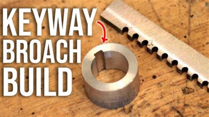 What is a broached keyway?