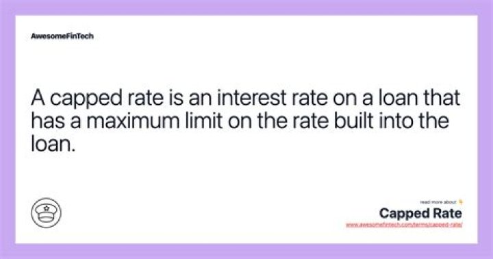 What is a capped interest rate?