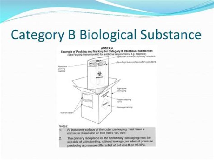 What is a Category B biological substance?