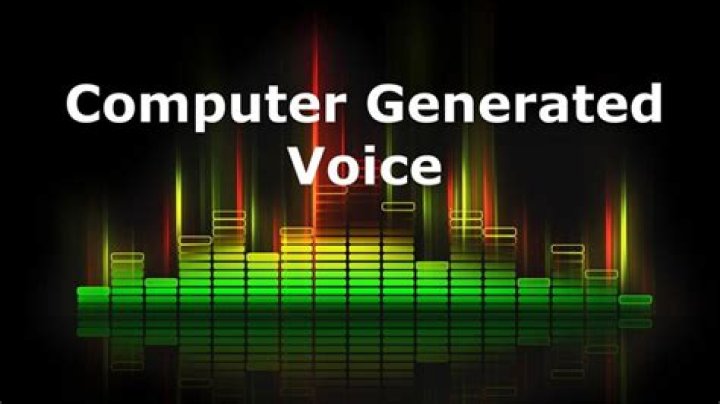 What is a computer generated voice?