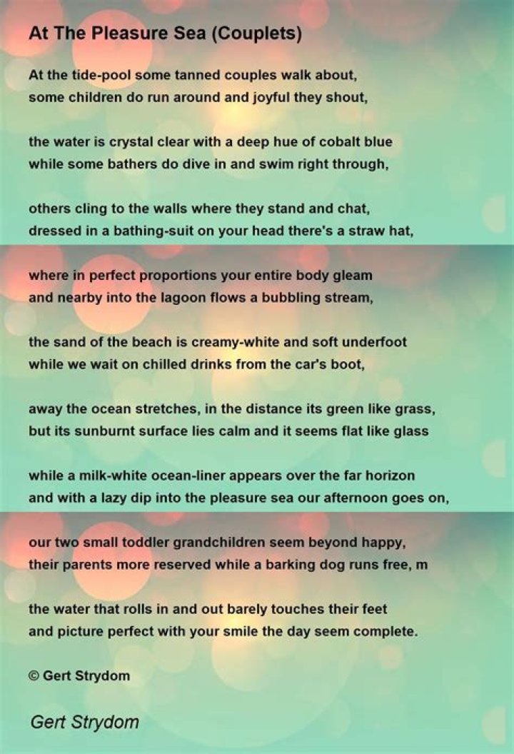 What is a couplet poem examples?