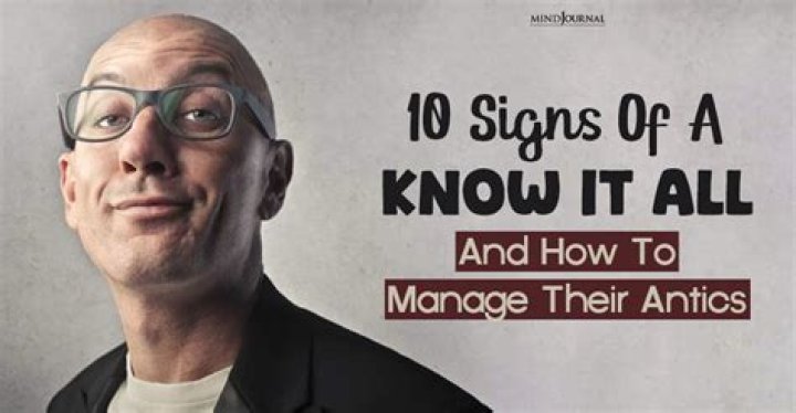 What is a definition of a know-it-all?