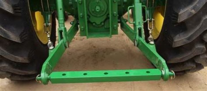 What is a drawbar used for on a tractor?