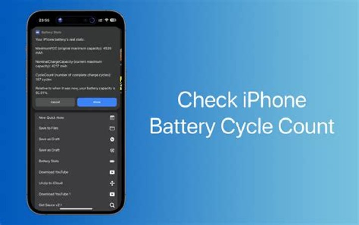 What is a good battery cycle count iPhone?