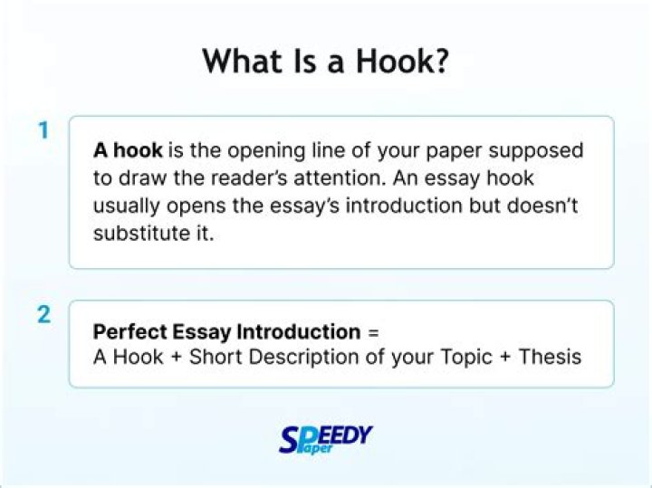 What is a good hook for an argumentative essay?