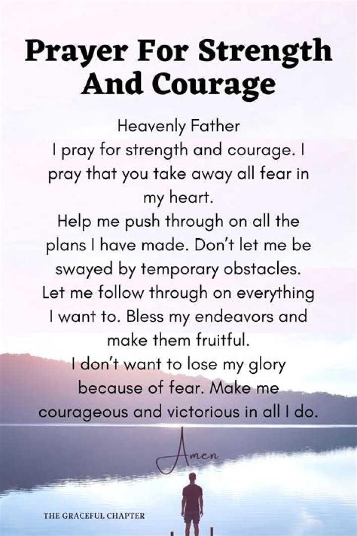 What is a good Prayer for strength?