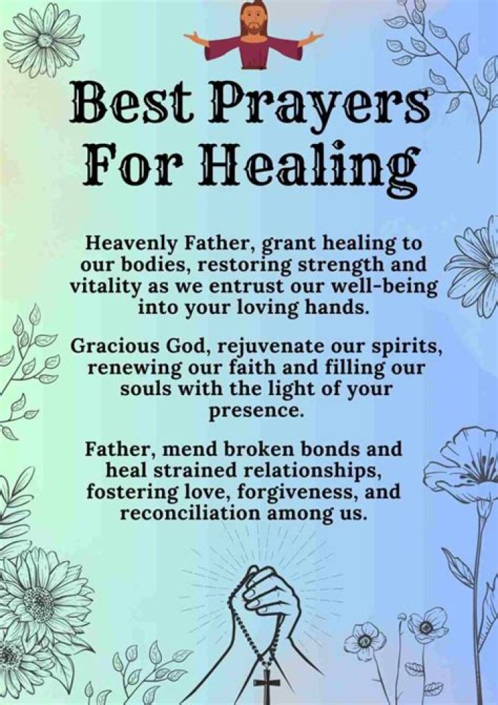 What is a good prayer to pray for healing?