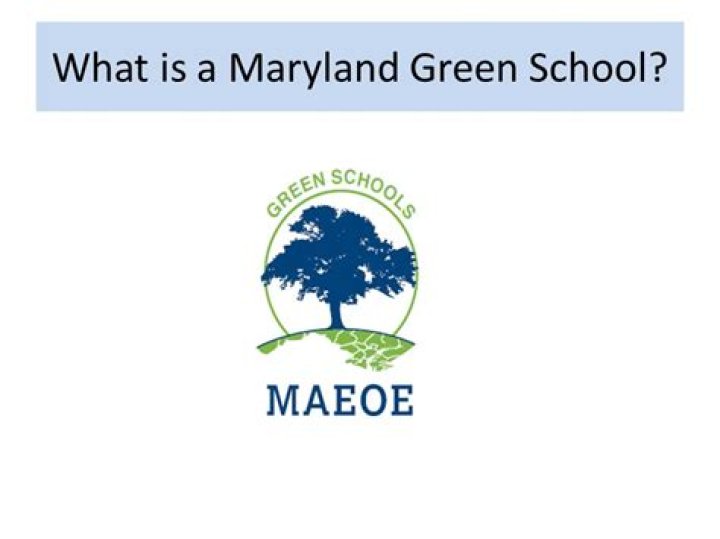 What is a Maryland Green school?