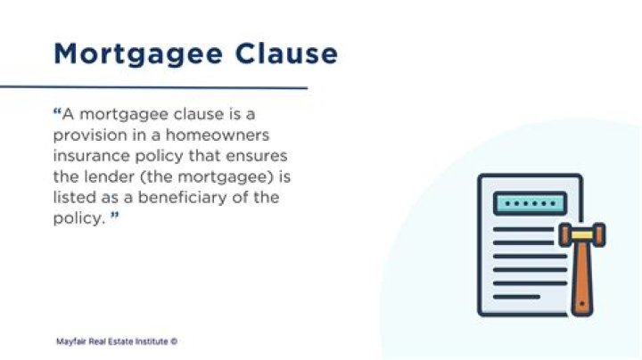 What is a mortgagee clause example?