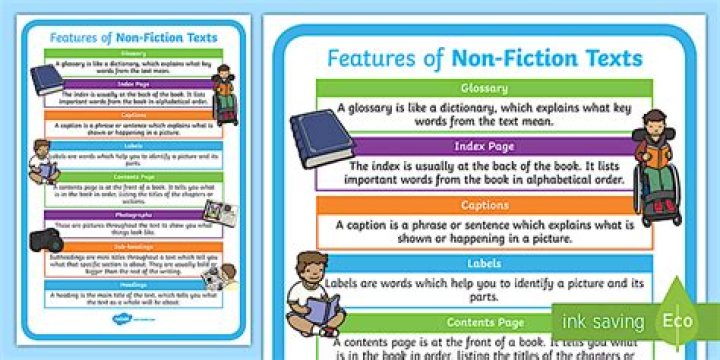 What is a non-fiction text Year 1?