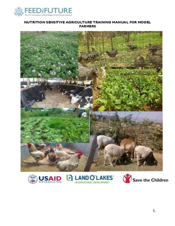 What is a nutrition-sensitive agriculture?