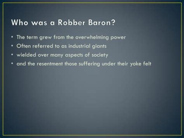 What is a robber baron simple definition?