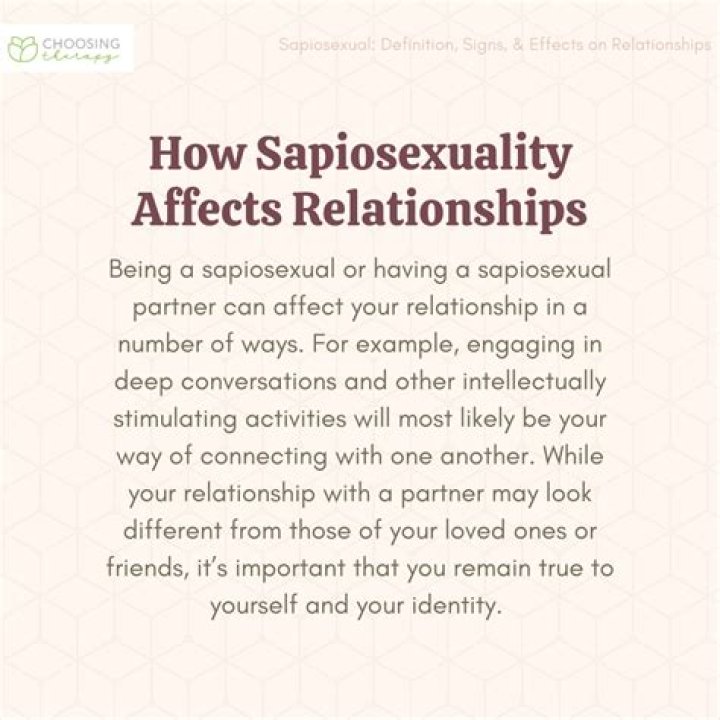 What is a sapiosexual relationship?