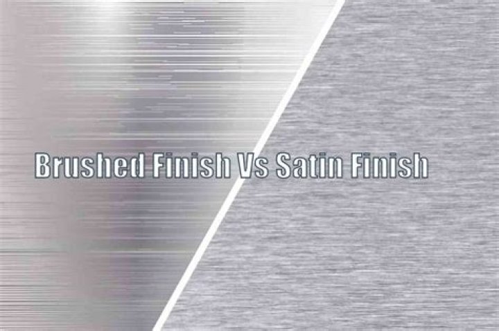 What is a satin polished finish on stainless steel?