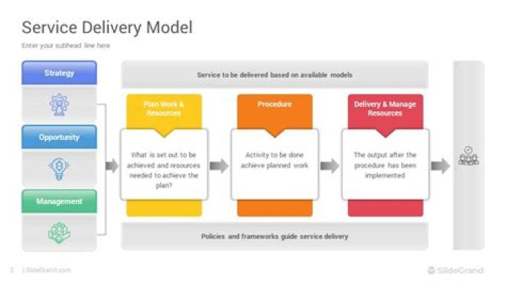 What is a service delivery model in education?