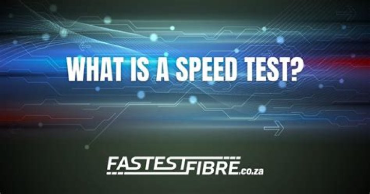 What is a speed test and how does it work?