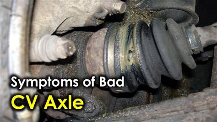 What is a symptom of a front drive axle going bad?