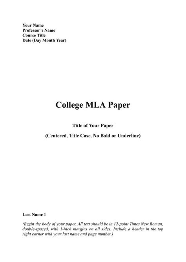 What is a thesis in an MLA paper?