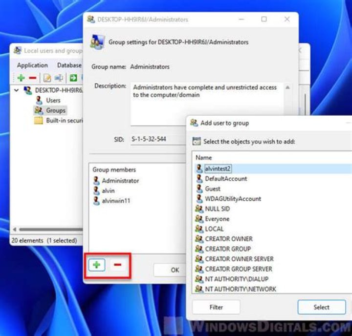 What is a user group in Windows?