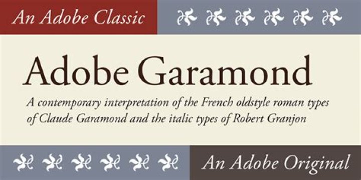 What is Adobe Garamond Pro?