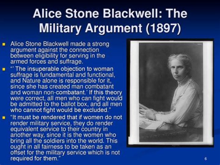 What is Alice Stone Blackwell famous for?